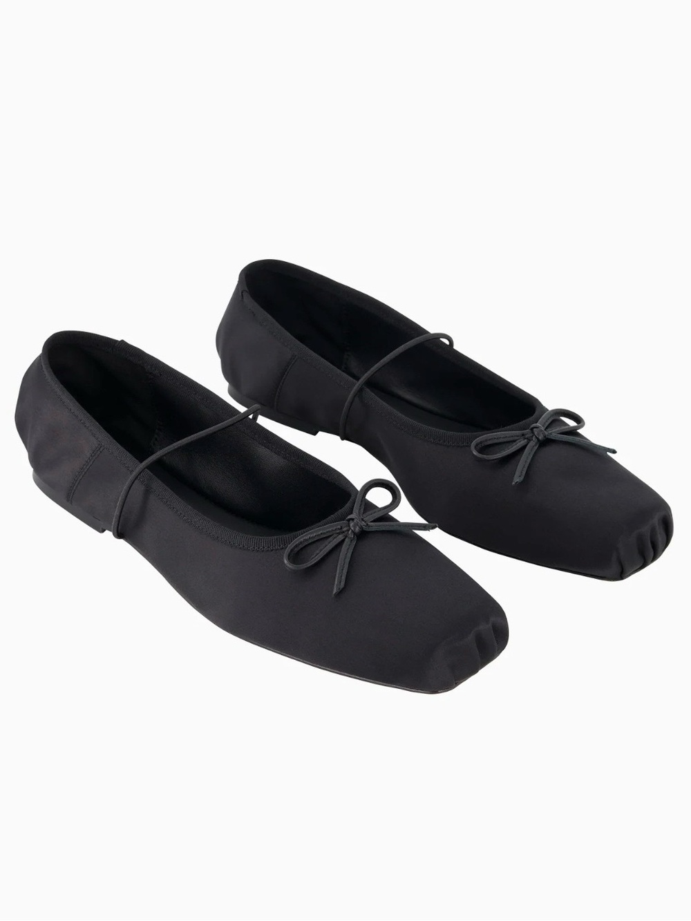 Studio Amelia Mignon Silk Satin Ballet Flats
